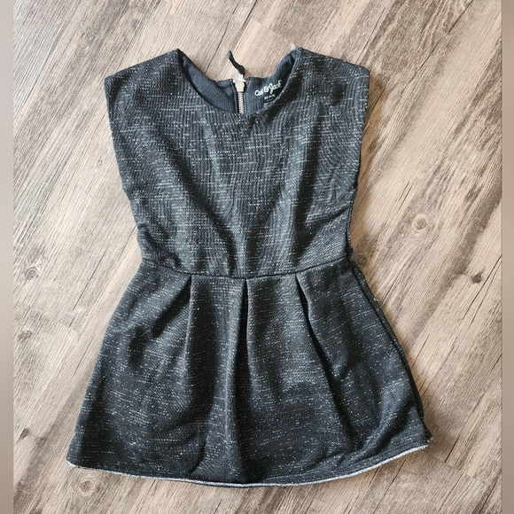 Cat & Jack Black Metallic Shimmer Dress - Picture 1 of 4